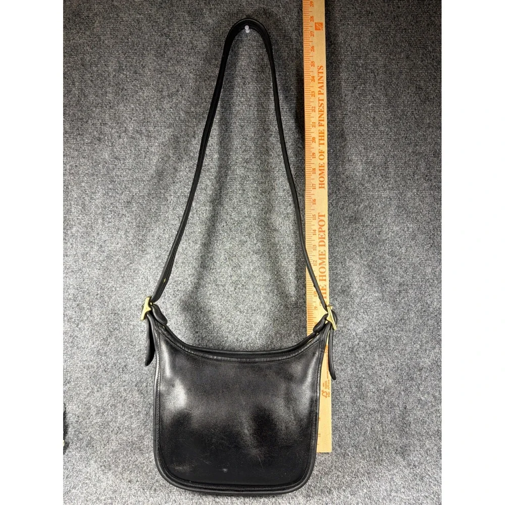 Vintage Coach Janice Legacy Bag Black Leather Brass Hardware  H7U-9950  Dust bag